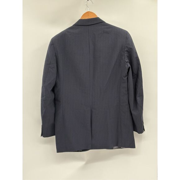 Brooks Brothers Sport Coat Blazer Men Size 39R Navy Blue Pinstriped - Picture 2 of 10